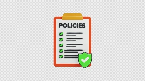 3D Animation of Secure Policies Stock Footage 297333887