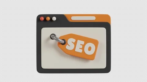 3D Animation of Seo Tag Stock Footage 293816864