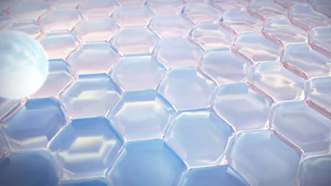 3D Animation Serum through the blue skin layer and reduce up saggy skin Stock Footage 171917654