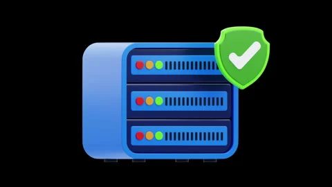 3D Animation of Server Security Stock Footage 287088033