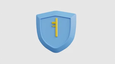 3D Animation of Shield protection Stock Footage 292817724