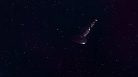 3D animation showcases Mars and an artificial satellite orbiting the red pl.. Video stock 270512915