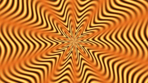 3D animation showcasing a golden-brown floral-shaped geometric structure 動画素材 338388200