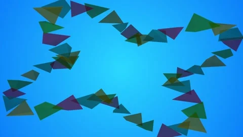 3D animation showcasing a swirling, chain-like formation Vídeo Stock 338206559
