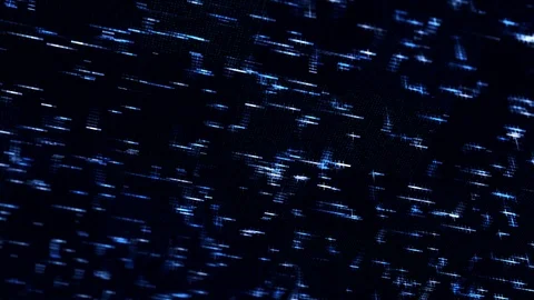 3D animation showing multi core processing and data points on black background Stock Footage 121035967