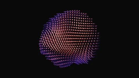 3D animation shows shapes changing gradually Stock Footage 332420273