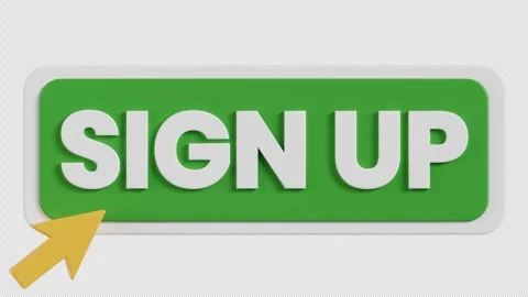 3D Animation of Sign Up button Stock Footage 293489307