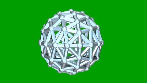 3d animation. The Silver sphere. 動画素材 86265390