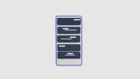 3D Animation of Smartphone Screen Stock Footage 292817776