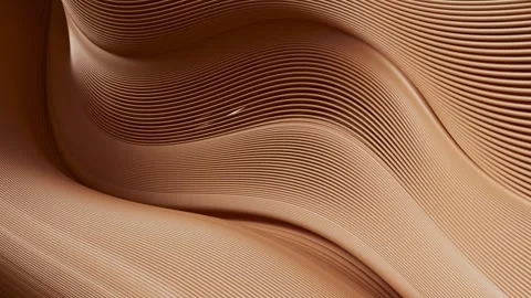 3D animation of smooth lines forming an intricate pattern that fills the frame. Stock Footage 312111443