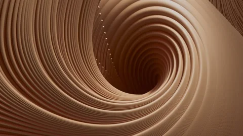 3D animation of smooth lines forming an intricate pattern that fills the frame. Video stock 312111558