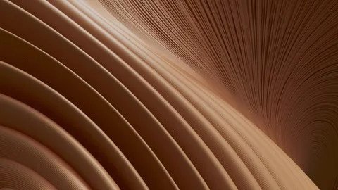 3D animation of smooth lines forming an intricate pattern that fills the frame. Video stock 312577581