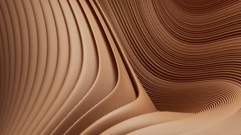 3D animation of smooth lines forming an intricate pattern that fills the frame. Stock Footage 312577811