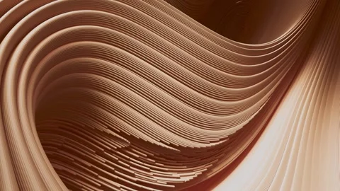 3D animation of smooth lines forming an intricate pattern that fills the frame. Stock Footage 315525343