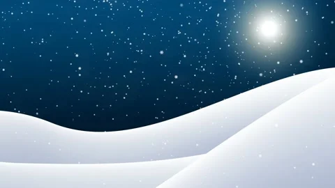 3d animation of snow falling over winter landscape. Aerial view Video stock 164551713