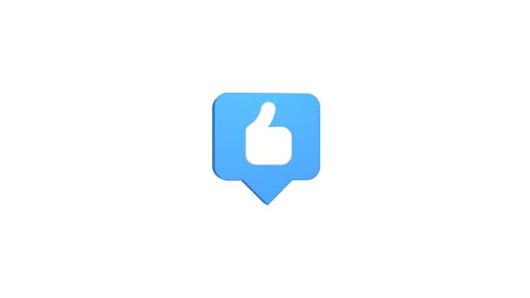 3d animation of social media like button rotating. thumbs up, popularity Stock Footage 157307182