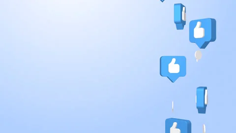 3d animation of social media like button rotating. thumbs up, popularity Stock Footage 157309141