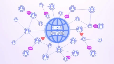 3d animation of social networking and Connection Illustration. Stock Footage 276806522