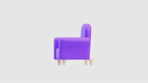 3D Animation of Sofa Stock Footage 296464088
