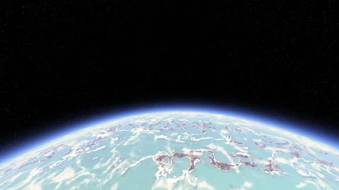 3D animation of space flight around orbit Stock Footage 108640147