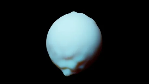 3D animation of sphere with waves. Plasma or cell motion in 4k UHD animation Stock Footage 146346985