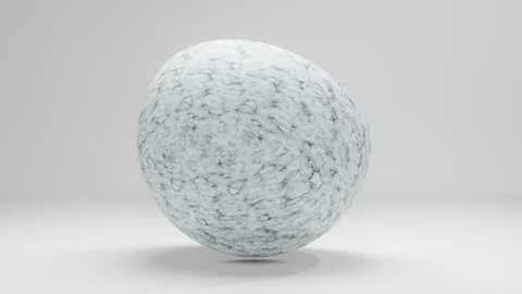 3D Animation of spinning concrete spheres Stock Footage 157327255
