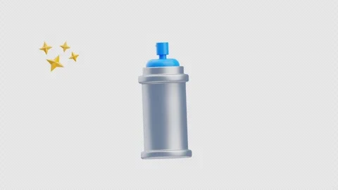 3D Animation of Spray Bottle Stock Footage 304039595