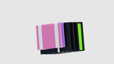 3D Animation of Stack Of Books Stock Footage 296589508