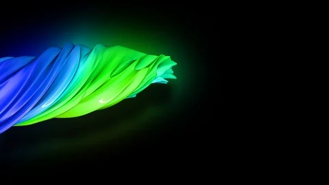 3d animation stream of colored ribbons f... | Stock Video | Pond5