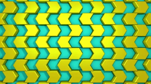 3D animation of stylish stone arrows wall. Looped Stock-Footage 107532571