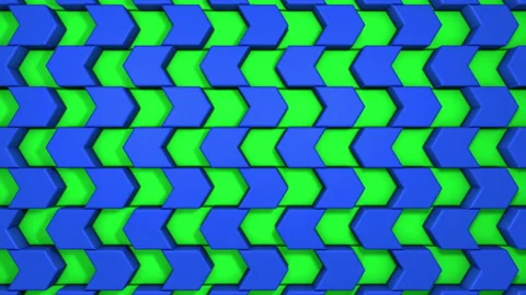 3D animation of stylish stone arrows wall. Looped Video stock 107532579