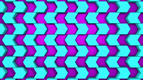 3D animation of stylish stone arrows wall. Looped Stock Footage 107930916