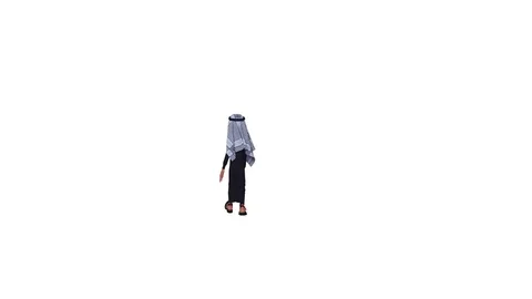 3d Animation of a Stylized Middle Eastern Man Without Cast Shadow. Stock Footage 79585477