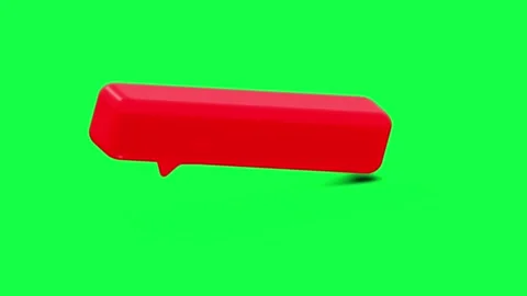 3D animation of a subscribe bubble icon on a green screen 스톡 동영상 309927540