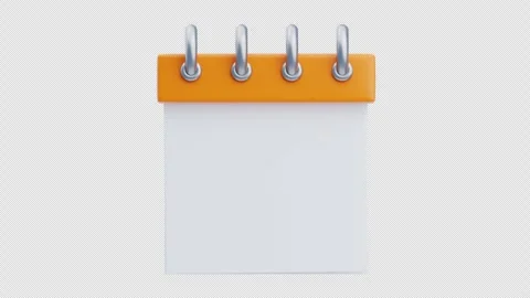 3D Animation of Summer Calendar Stock Footage 310832203