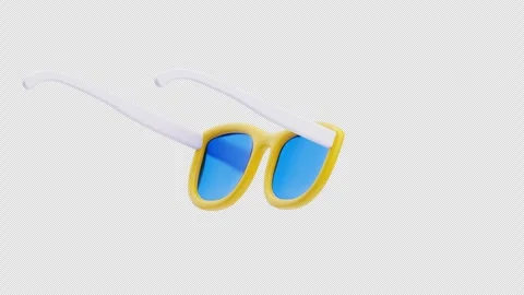 3D Animation of Sun Glasses Stock Footage 310831677