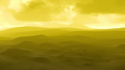 3D Animation of the surface of Venus with lightning strikes Stock Footage 263408829
