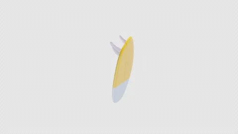 3D Animation of Surfboard Stock Footage 310832088