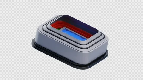 3D Animation of Swimming Stadium Stock Footage 300628313