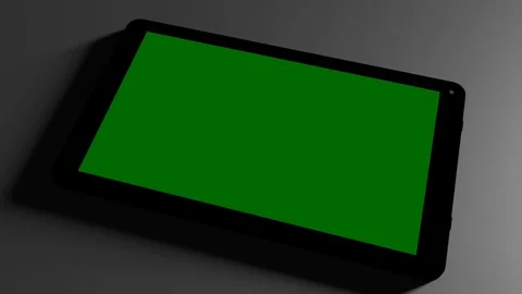 3d Animation of tablet with greenscreen Stock Footage 74970238