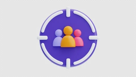 3D Animation of Target audience Stock Footage 311921616