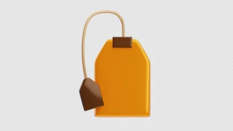 3D Animation of Tea Bag Stock Footage 306523848