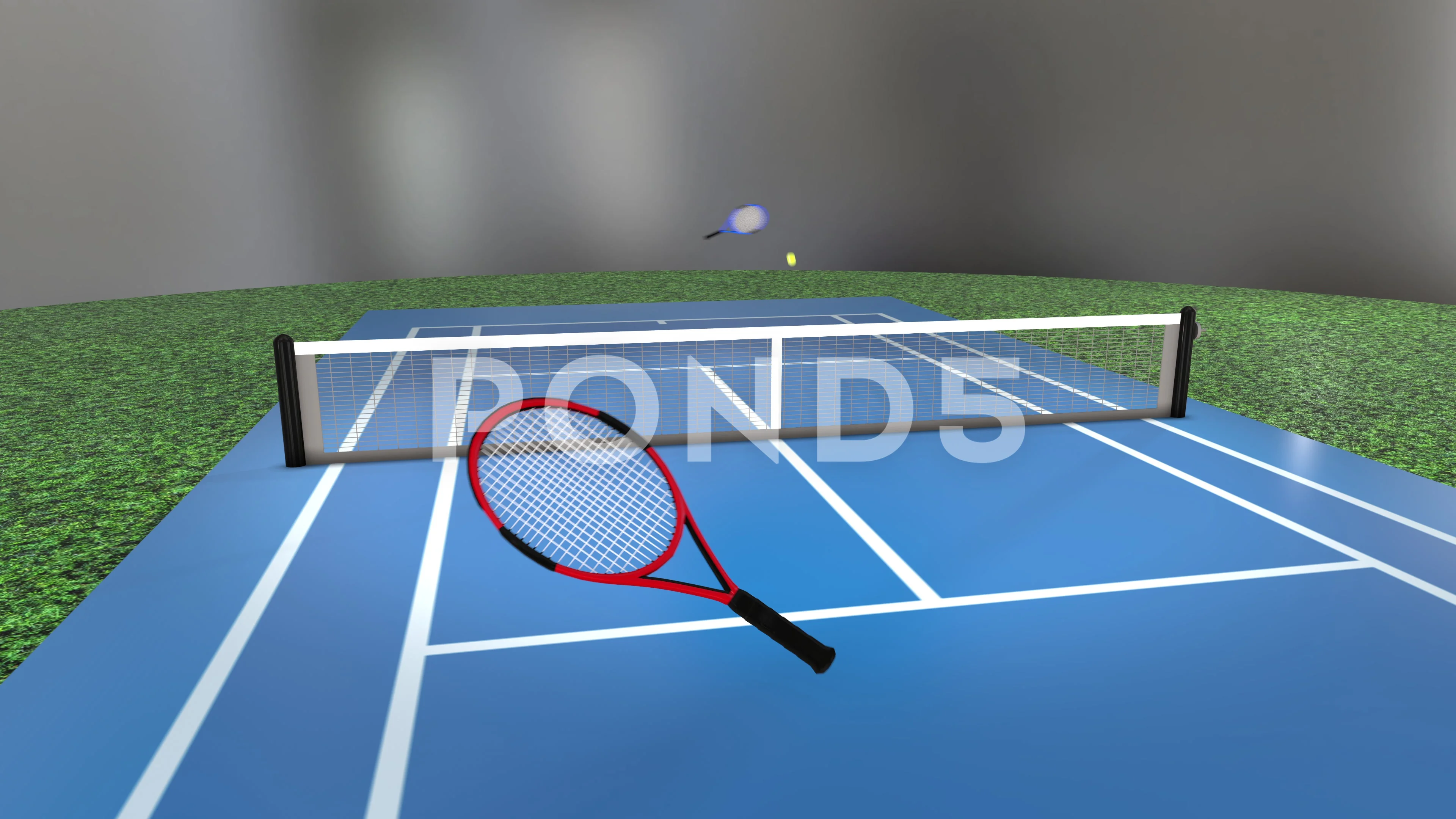 tennis court cartoon
