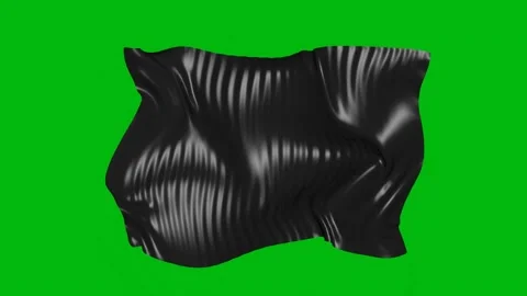 3D animation of  textile cloth , black color. Stock Footage 166686014
