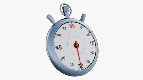 A 3d animation of ticking and floating stopwatch. Stock Footage 327450676
