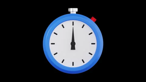 3D Animation of Timer, Color Key, Alpha Channel Stock Footage 276920811