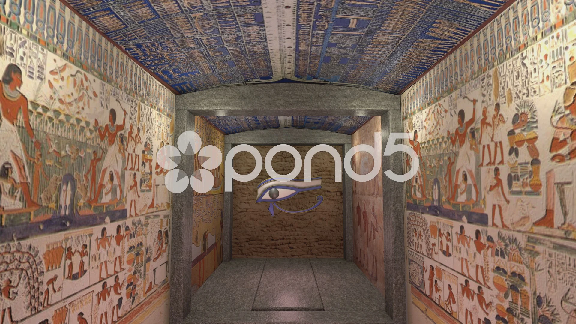 3D animation of a tomb in ancient Egypt.... | Stock Video | Pond5