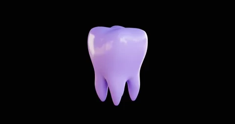 3d animation of tooth color change Stock Footage 169449554