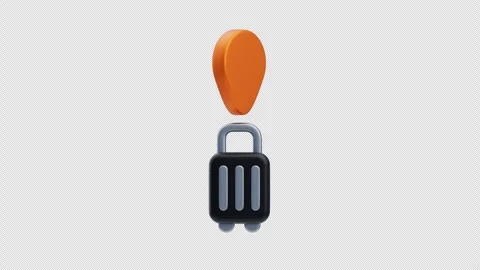 3D Animation of Travel Pin Stock Footage 293562659