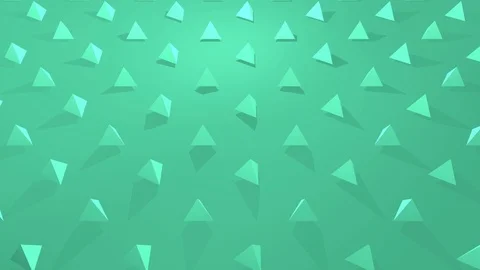 3D Animation Triangles Green Stock Footage 113338367